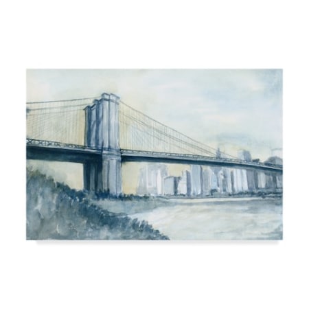Megan Meagher 'City Bridge I' Canvas Art,12x19